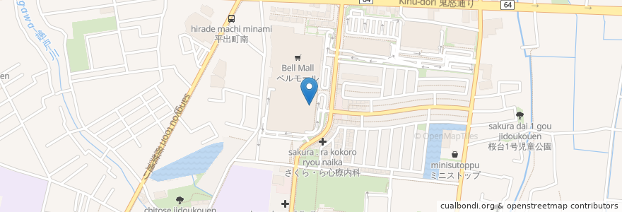 Mapa de ubicacion de Tully's Coffee en Japan, Tochigi Prefecture, Utsunomiya.
