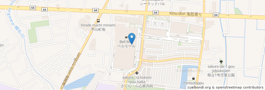 Mapa de ubicacion de イタリアントマト en 日本, 栃木県, 宇都宮市.
