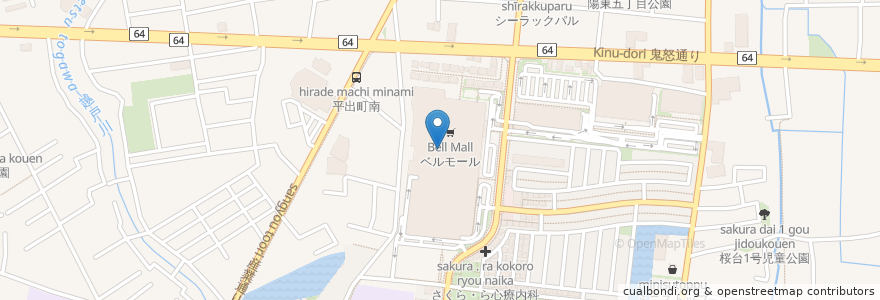 Mapa de ubicacion de サーティワンアイスクリーム en 일본, 도치기현, 宇都宮市.