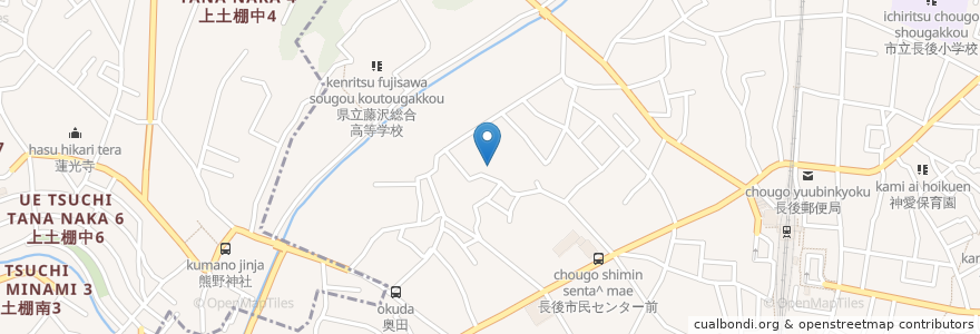 Mapa de ubicacion de 永明寺 en ژاپن, 神奈川県, 藤沢市.