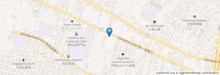 Mapa de ubicacion de スギ薬局 en Jepun, 東京都, 杉並区.