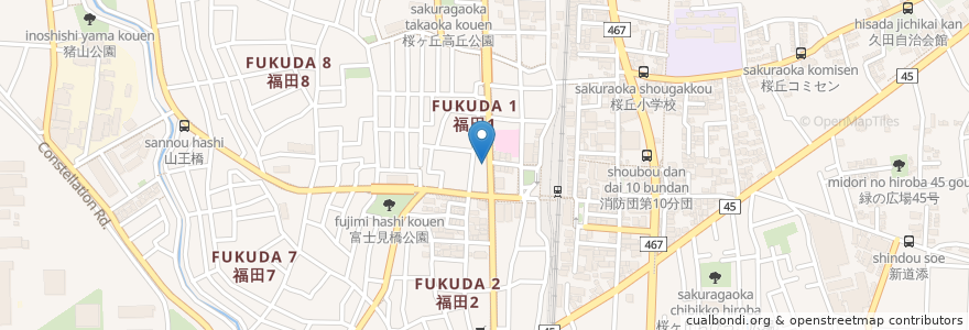 Mapa de ubicacion de アイルケア訪問看護ステーション en Japonya, 神奈川県, 大和市.