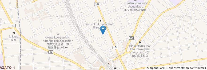 Mapa de ubicacion de すがやハートクリニック en Japonya, 埼玉県, さいたま市, 浦和区.