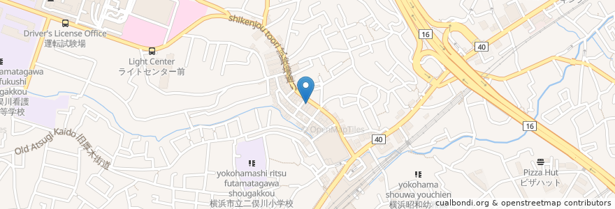 Mapa de ubicacion de いしかわ内科クリニック en Japonya, 神奈川県, 横浜市, 旭区.