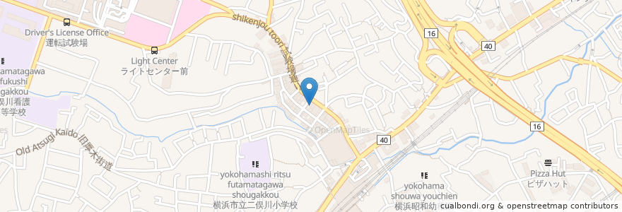 Mapa de ubicacion de 二俣川内科・循環器内科クリニック en اليابان, كاناغاوا, 横浜市, 旭区.