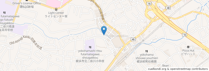 Mapa de ubicacion de やきとり処 い志井 en 日本, 神奈川縣, 横滨市, 旭区.