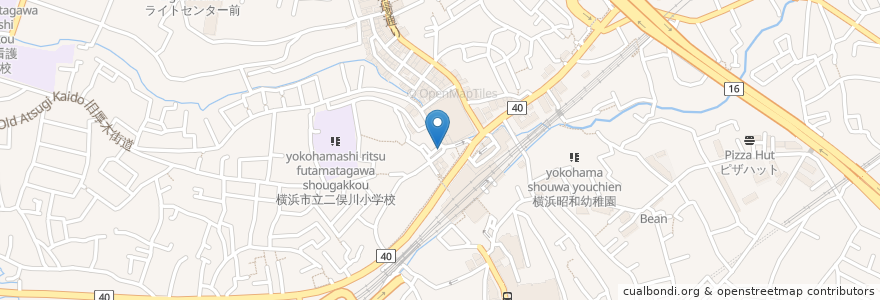 Mapa de ubicacion de シェーン英会話 en Japan, Präfektur Kanagawa, Yokohama, 旭区.