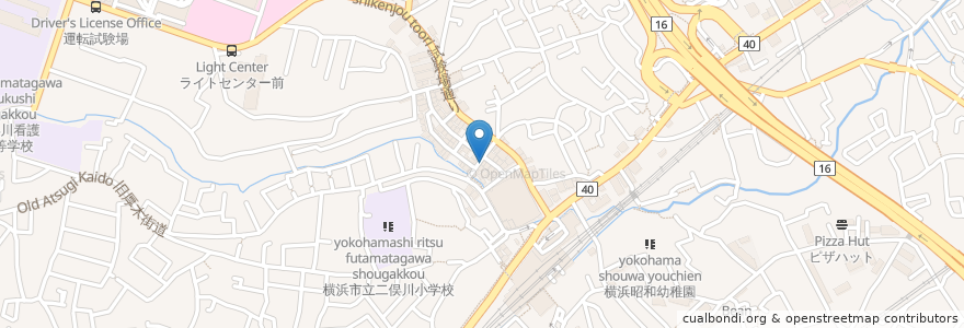Mapa de ubicacion de 浜焼太郎 en 일본, 가나가와현, 요코하마시, 旭区.