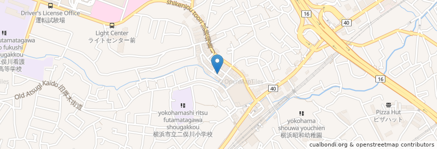 Mapa de ubicacion de 温故知新 en Japonya, 神奈川県, 横浜市, 旭区.