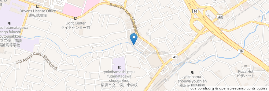 Mapa de ubicacion de 本格炭火串焼 千串屋 en Japão, 神奈川県, 横浜市, 旭区.