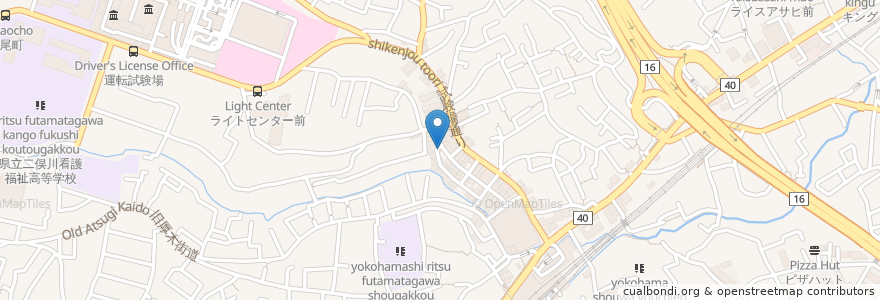 Mapa de ubicacion de aday en 일본, 가나가와현, 요코하마시, 旭区.