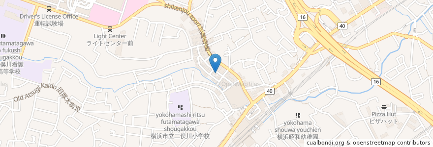 Mapa de ubicacion de 牛タン 圭助 en Japan, Kanagawa Prefecture, Yokohama, Asahi Ward.