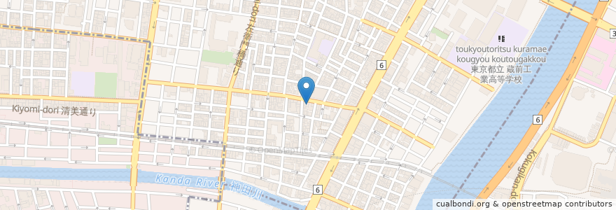 Mapa de ubicacion de あさくさばし歯科 en 日本, 东京都/東京都, 台東区.