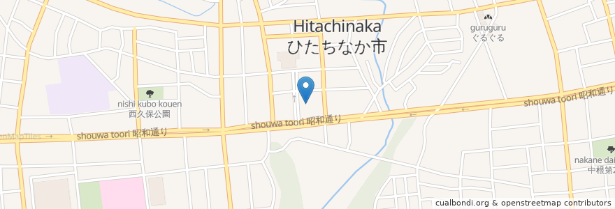 Mapa de ubicacion de 吉田神社 en 日本, 茨城県, ひたちなか市.