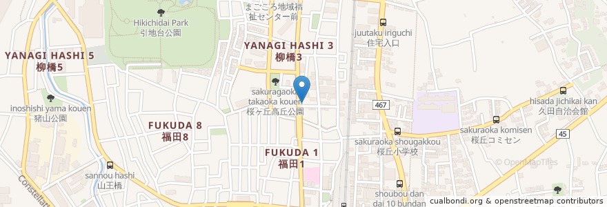 Mapa de ubicacion de タイムズ en Japonya, 神奈川県, 大和市.