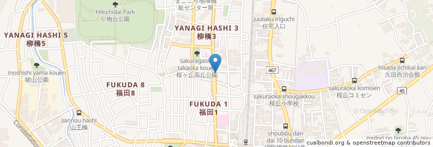 Mapa de ubicacion de Hades en ژاپن, 神奈川県, 大和市.