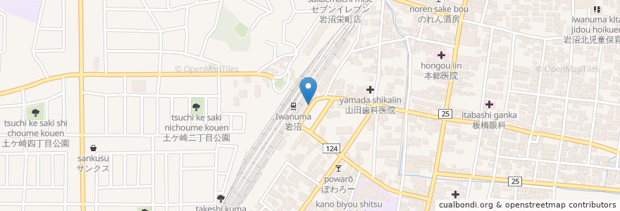Mapa de ubicacion de 77.9 エフエムいわぬま サテライトスタジオ en Japón, Prefectura De Miyagi, 岩沼市.