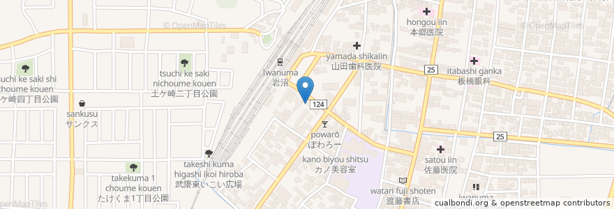 Mapa de ubicacion de きくやタクシー お客様待合い室 en اليابان, 宮城県, 岩沼市.