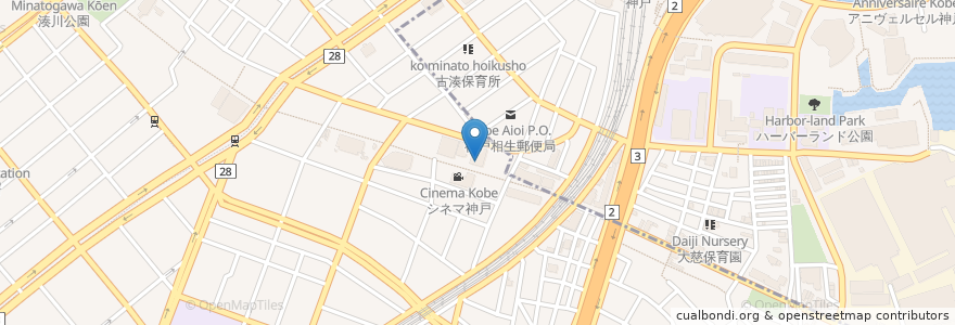 Mapa de ubicacion de スギ薬局 en Japon, Préfecture De Hyōgo, 神戸市, 兵庫区.