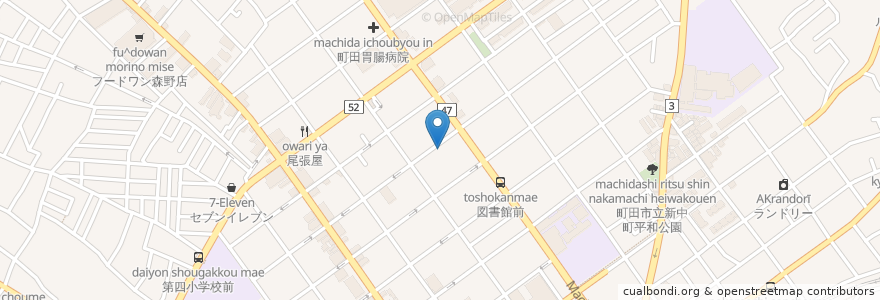 Mapa de ubicacion de もとはしクリニック en Japon, Tokyo, 町田市.