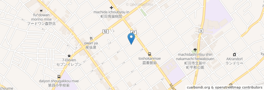 Mapa de ubicacion de 本橋歯科医院 en Japón, Tokio, Machida.