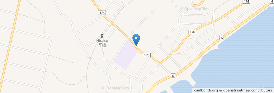 Mapa de ubicacion de 金比羅神社 en Japonya, 茨城県, ひたちなか市.
