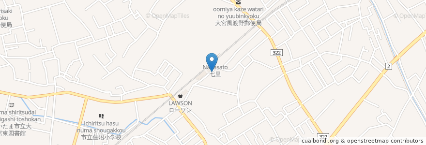 Mapa de ubicacion de 串焼とりとん en Japan, 埼玉県, さいたま市, 見沼区.