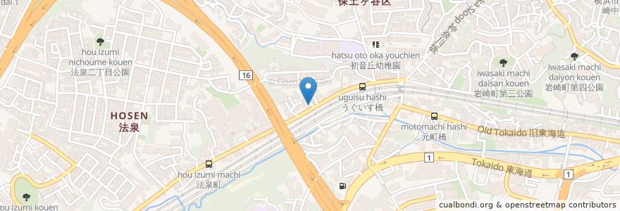 Mapa de ubicacion de やぐら鮨 en Japon, Préfecture De Kanagawa, 横浜市, 保土ヶ谷区.