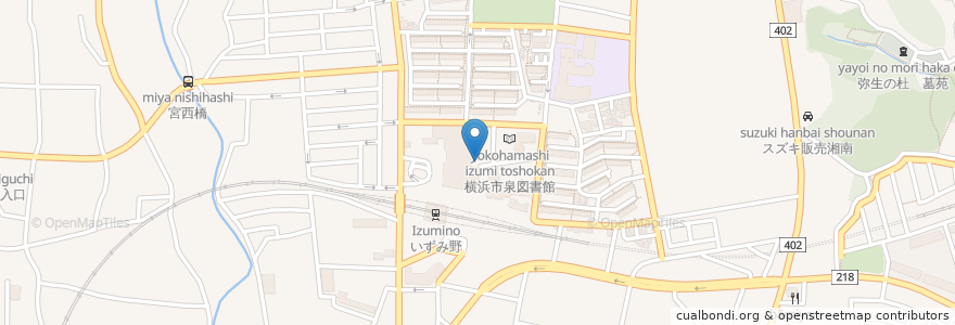Mapa de ubicacion de 三井のリパーク en ژاپن, 神奈川県, 横浜市, 泉区.