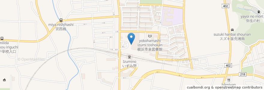 Mapa de ubicacion de 安藤医院 en Japon, Préfecture De Kanagawa, 横浜市, 泉区.