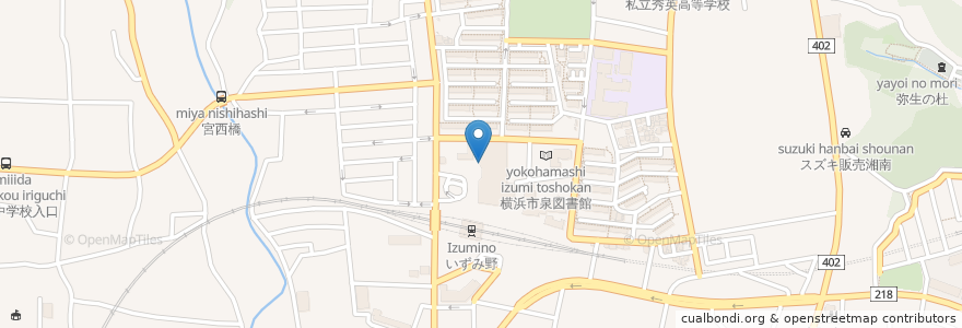 Mapa de ubicacion de 横浜市いずみ野地域ケアプラザ en Japan, Kanagawa Prefecture, Yokohama, Izumi Ward.