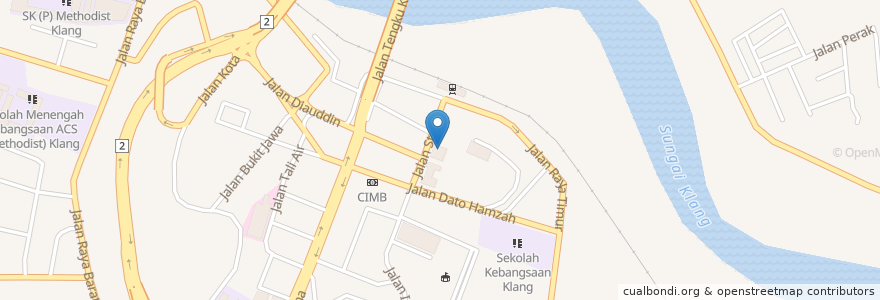 Mapa de ubicacion de Pos Malaysia en Malaysia, Selangor, Majlis Perbandaran Klang.