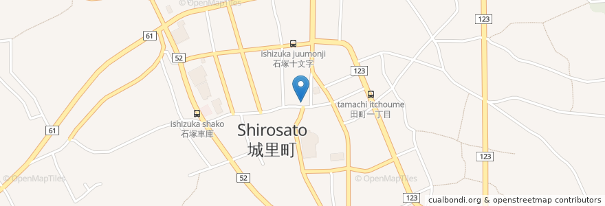 Mapa de ubicacion de 愛宕山大権現 en Japan, Ibaraki Prefecture, Higashiibaraki County, Shirosato.