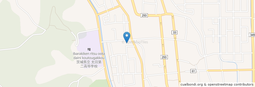 Mapa de ubicacion de 白鳥神社 en Japan, Ibaraki Prefecture, Hitachiota.