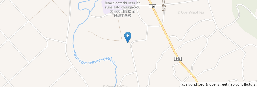 Mapa de ubicacion de 近津神社 en 日本, 茨城県, 常陸太田市.