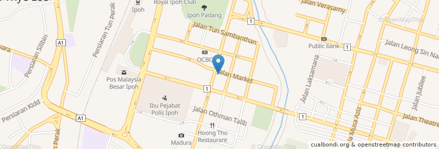 Mapa de ubicacion de Zaitun Multi Cuisine Family Restaurant en Malasia, Perak.