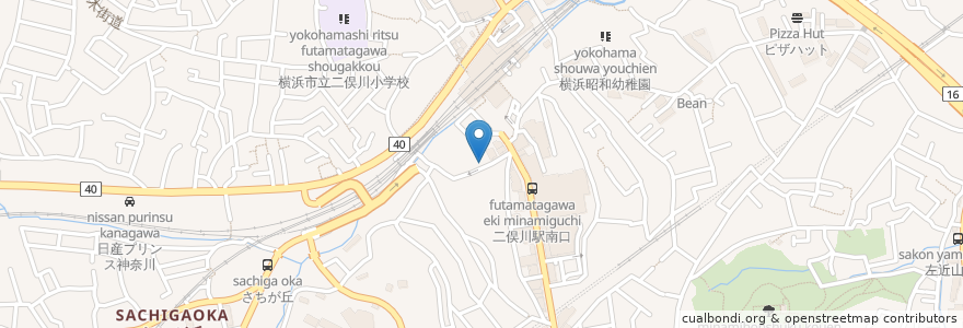 Mapa de ubicacion de あおぞら整骨院 en Japan, Präfektur Kanagawa, Yokohama, 旭区.