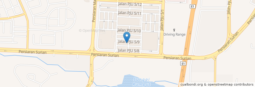 Mapa de ubicacion de Restoran Howntown Steamboat en ماليزيا, سلاغور, Petaling Jaya.