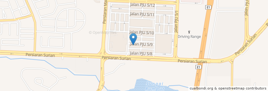 Mapa de ubicacion de Eat Drink Thai en Malásia, Selangor, Petaling Jaya.