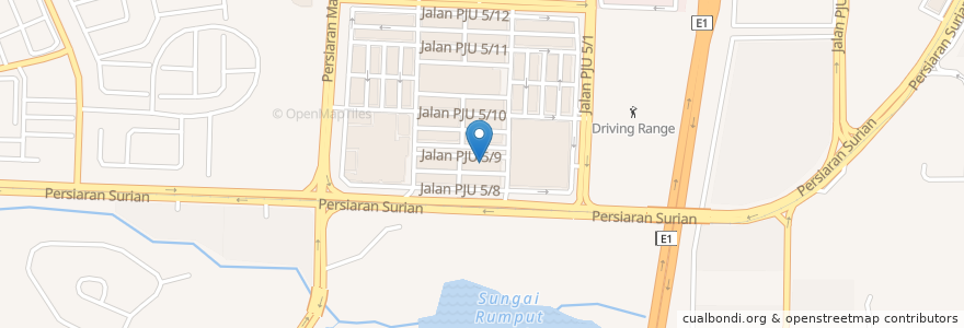 Mapa de ubicacion de Klinik San & Surgeri en ماليزيا, سلاغور, Petaling Jaya.
