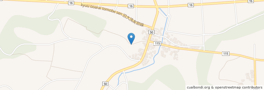 Mapa de ubicacion de 駒形神社 en 일본, 이바라키현, 東茨城郡, 茨城町.