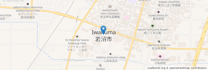 Mapa de ubicacion de スナック REMY en Japão, 宮城県, 岩沼市.