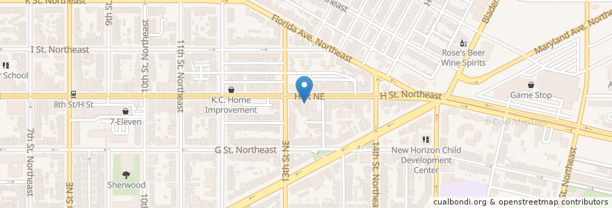 Mapa de ubicacion de Joy of Motion Dance Center en United States, Washington, D.C., Washington.
