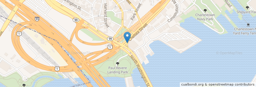 Mapa de ubicacion de Max & Dylan's en アメリカ合衆国, マサチューセッツ州, Suffolk County, ボストン.