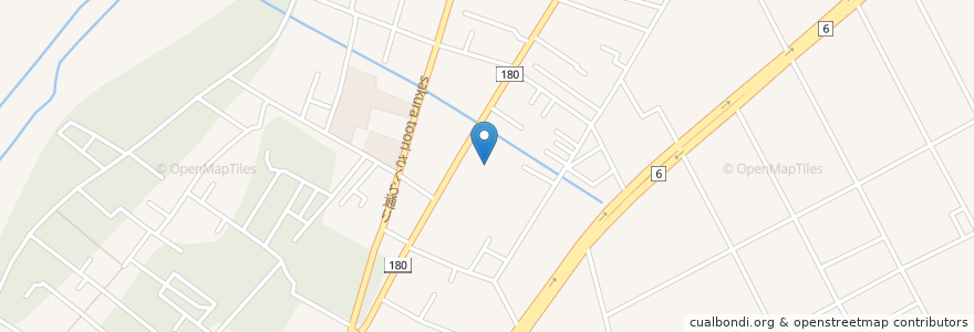 Mapa de ubicacion de 熱田神社 en 日本, 茨城県, 水戸市.