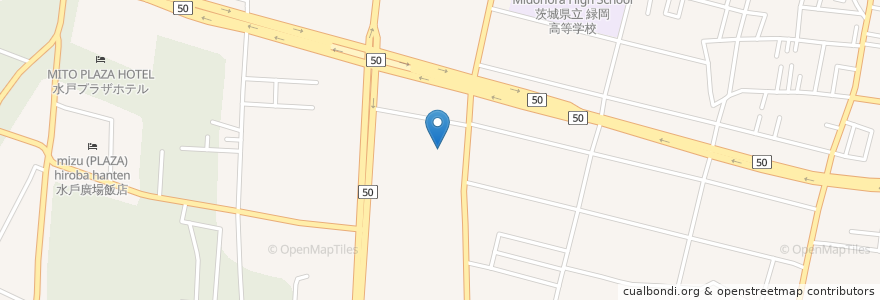 Mapa de ubicacion de 鷲神社 en ژاپن, 茨城県, 水戸市.