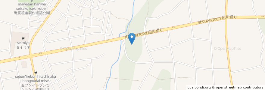 Mapa de ubicacion de 酒列神社 en Japan, Ibaraki Prefecture, Hitachinaka.