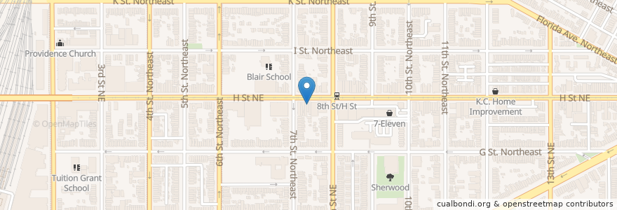 Mapa de ubicacion de Po Boy Jim Restaurant en 미국, 워싱턴 D.C., 워싱턴.