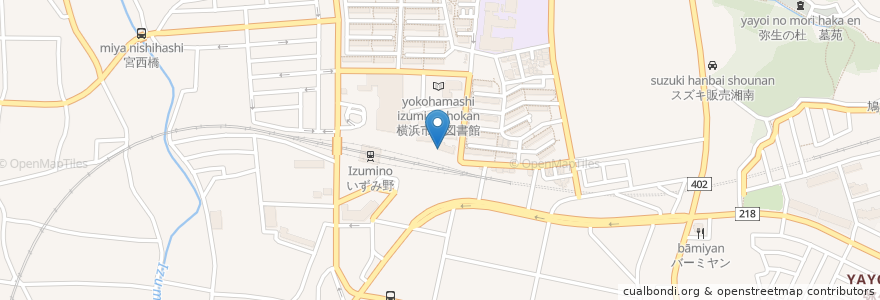 Mapa de ubicacion de やまうち内科・皮フ科クリニック en Japan, Präfektur Kanagawa, Yokohama, 泉区.