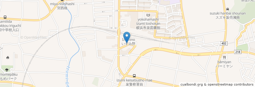 Mapa de ubicacion de 大信薬局 en اليابان, كاناغاوا, 横浜市, 泉区.